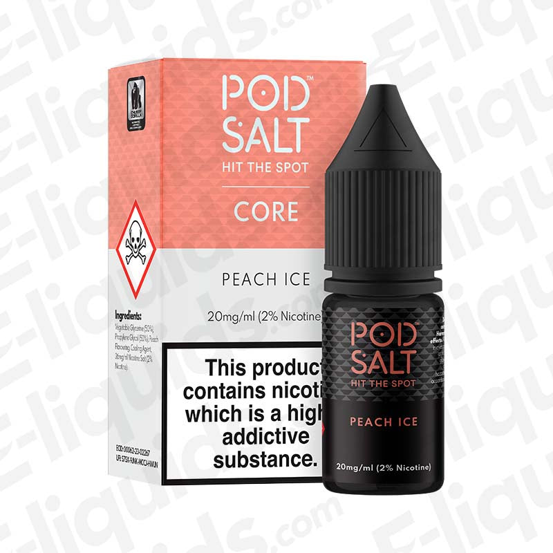Pod Salt Core Peach Ice 20mg Nic Salt E-liquid
