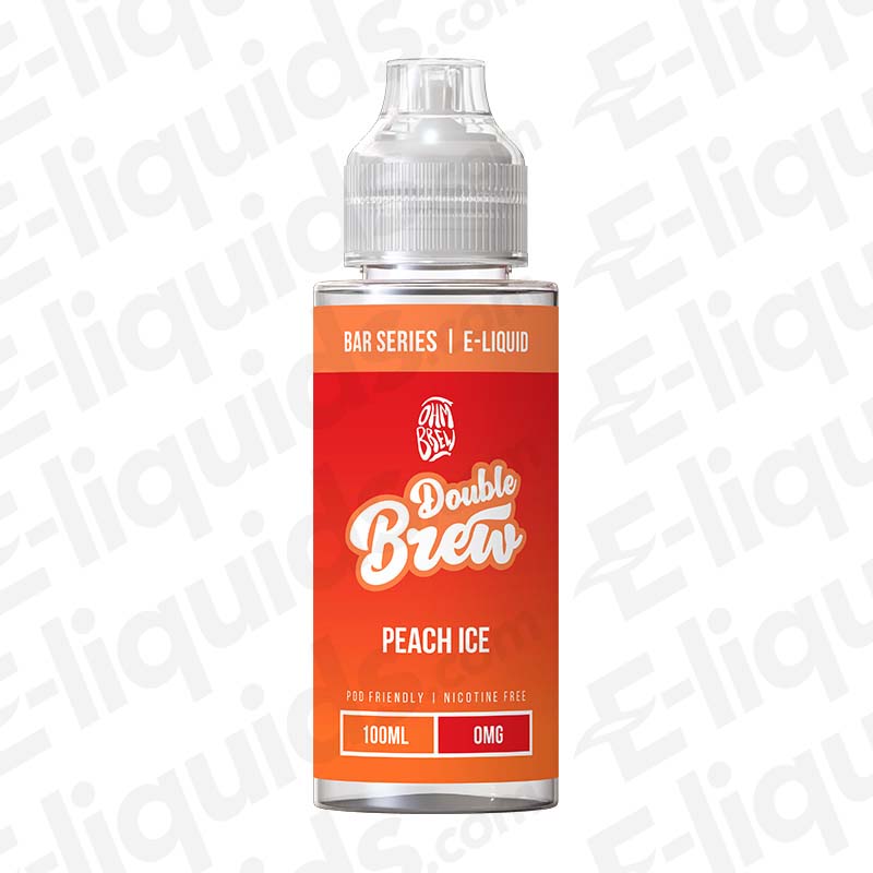 Ohm Brew Double Brew Peach Ice 100ml Shortfill E-liquid
