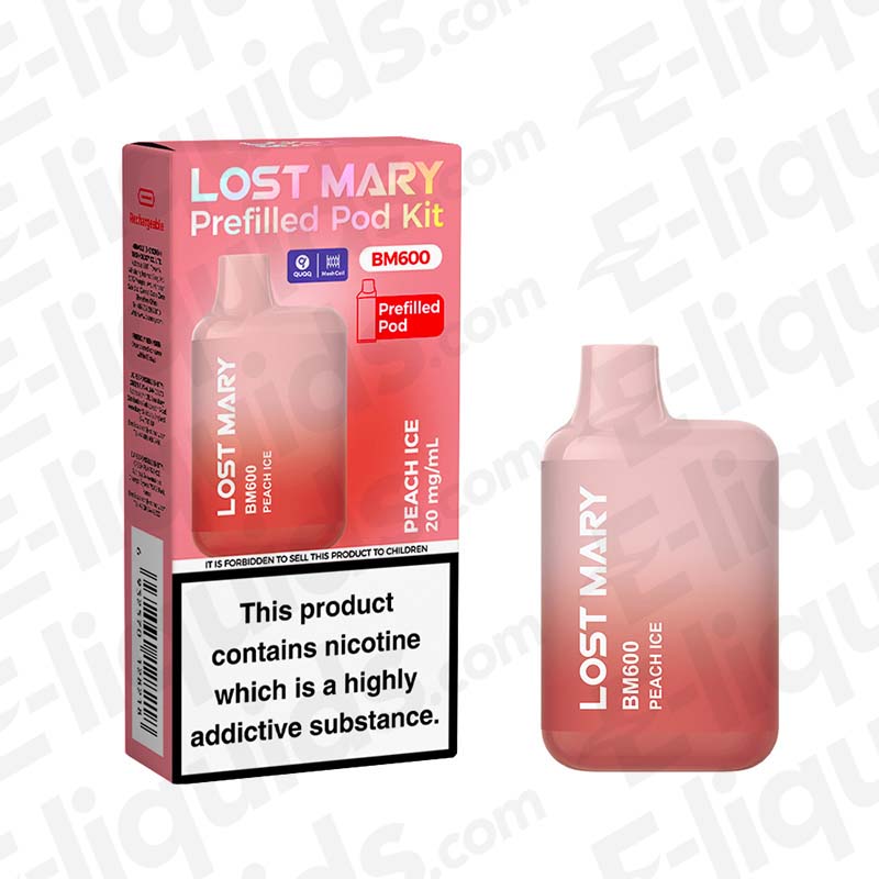 Lost Mary BM600 Prefilled Pod Kit Peach Ice