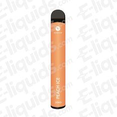peach ice puff bar disposable vape device by vaporlinq
