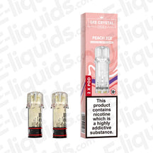 SKE Crystal Plus 20mg Prefilled Pods Peach Ice