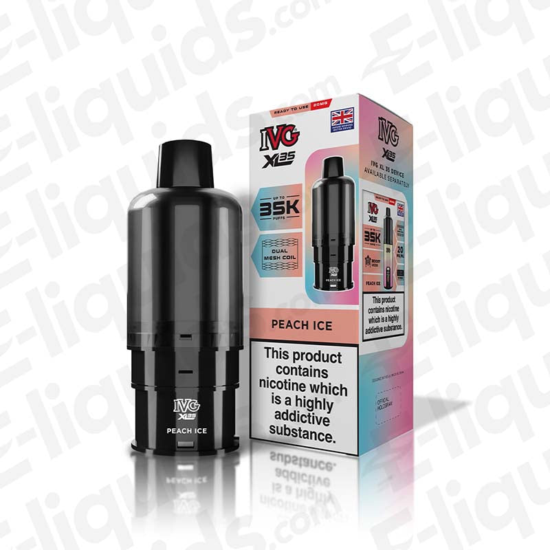 IVG XL 35 Peach Ice Prefilled Pods