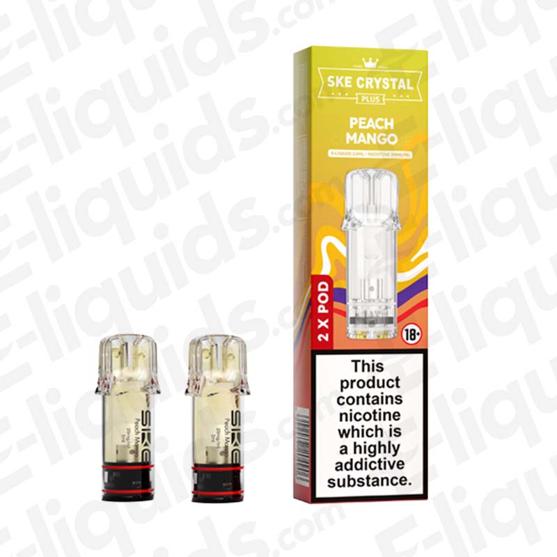 SKE Crystal Plus 20mg Prefilled Pods Peach Mango