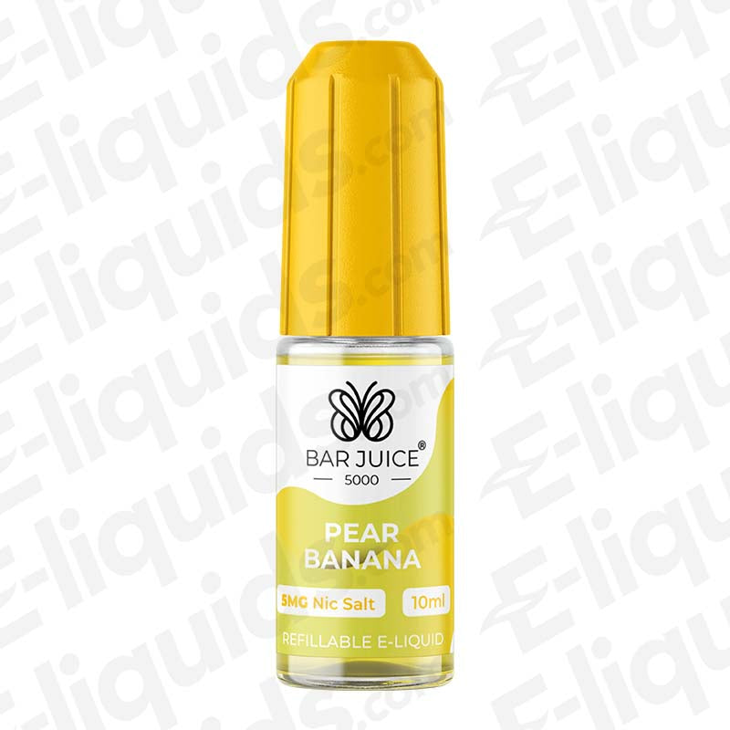 Bar Juice 5000 Pear Banana 10ml Nic Salts E-Liquid with yellow cap