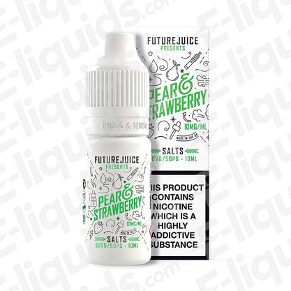 pear and strawberry nic salt eliquid by future juice