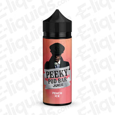 Peeky Pod Bar Peach Ice 50/50 100ml Shortfill