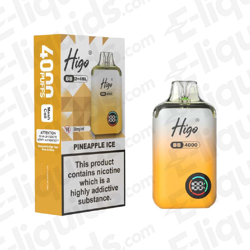 Higo BB 4000 20mg Prefilled Pod Kit Pineapple Ice