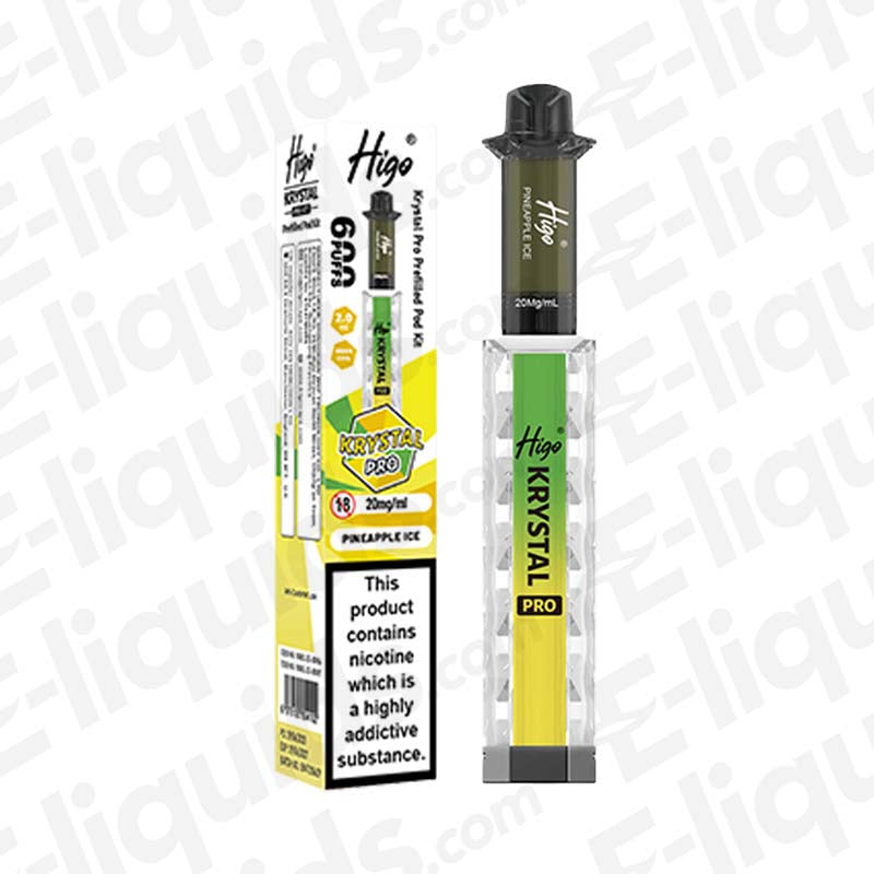 Higo Krystal Pro 20mg Prefilled Pod Kit Pineapple Ice