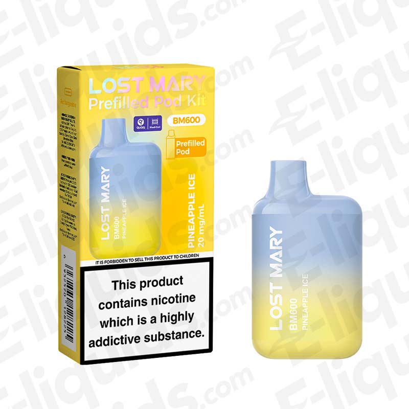 Lost Mary BM600 Blue Razz Ice Prefilled Pod Kit | Icy Fresh