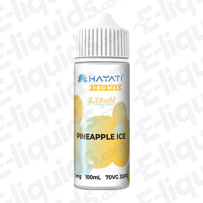 Hayati Pro Max 70/30 Pineapple Ice 100ml Shortfill E-liquid