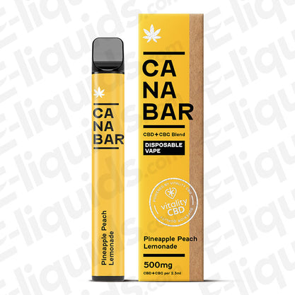 pineapple peach lemonade canabar cbd disposable vape