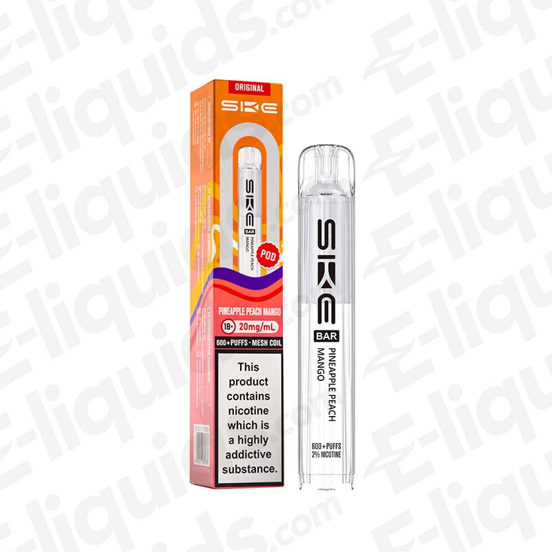 SKE Crystal Bar 600 Pineapple Peach Mango 20mg Prefilled Pods