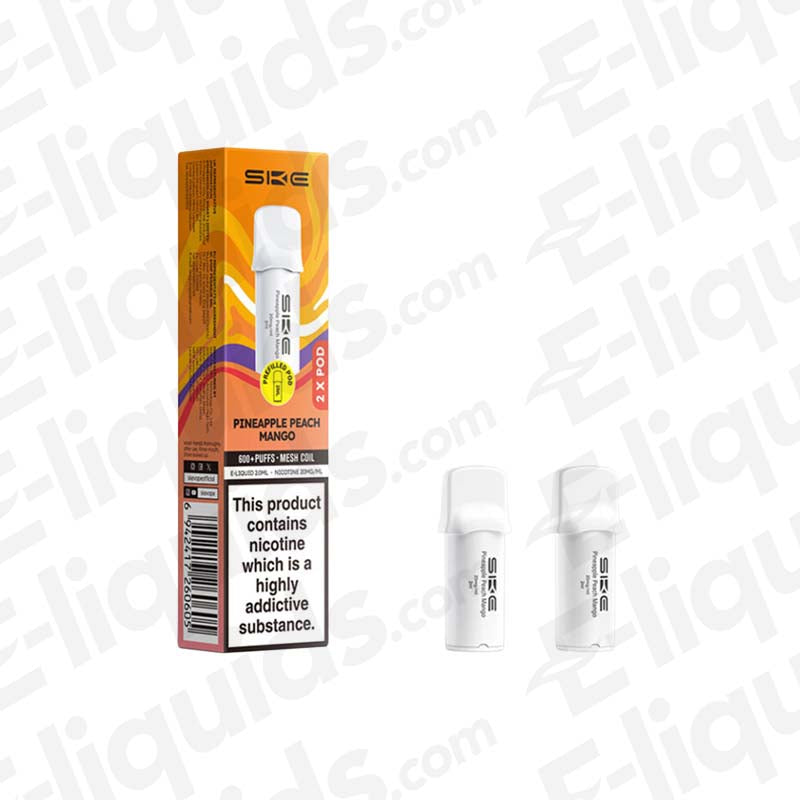 SKE BAR 600 Pro Pineapple Peach Mango Prefilled Pod (Pack of 2)