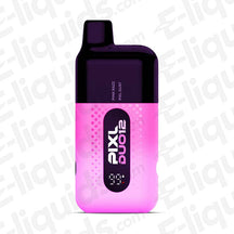 PIXL Duo Legal Big Puff Disposable Vape in pink and black design with innovative mouthpiece and e-liquid capacity.