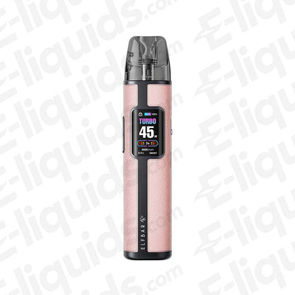ELFBAR ELFX Pro Classic Edition Vape Pod Kit in pink with 45W power output, sleek design for beginners and experienced vapers.
