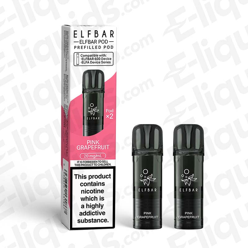 Elfbar 600 20mg Prefilled Pods Pink Grapefruit