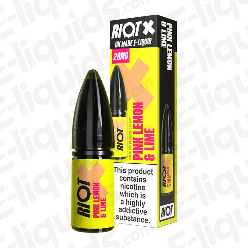 Riot X Pink Lemon and Lime Nic Salt E-liquid