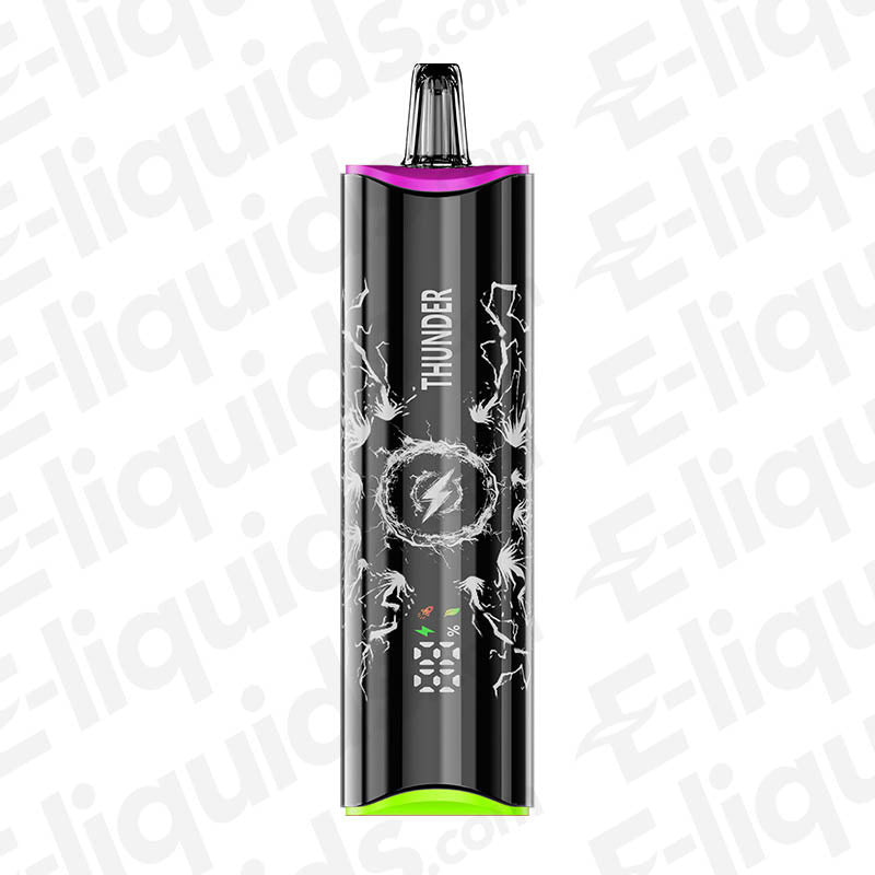 NEXEL Thunder Prefilled Pod Kit features sleek black design with vibrant accents, lightning graphic, and ergonomic shape.