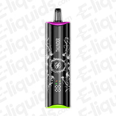 NEXEL Thunder Prefilled Pod Kit features sleek black design with vibrant accents, lightning graphic, and ergonomic shape.
