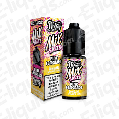 pink lemonade nic salt eliquid by doozy mix