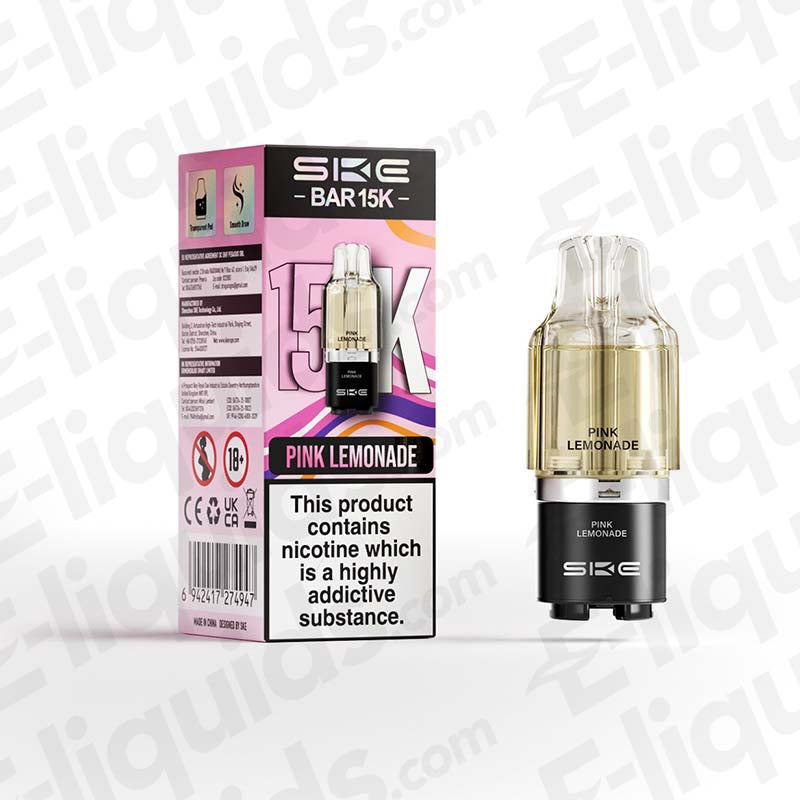 SKE Bar 15K 20mg Prefilled Pods Pink Lemonade