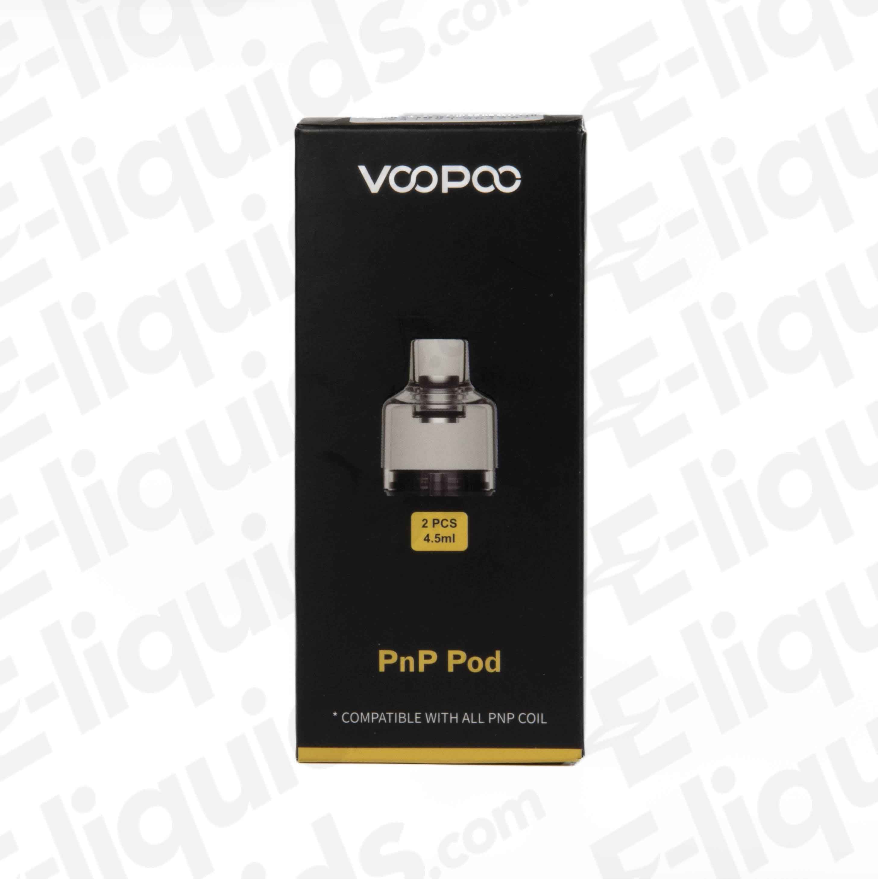 Voopoo PnP Replacement Pods Pack of 2 for Drag S & X, Compatible with All PnP Coils, 4.5ml Capacity