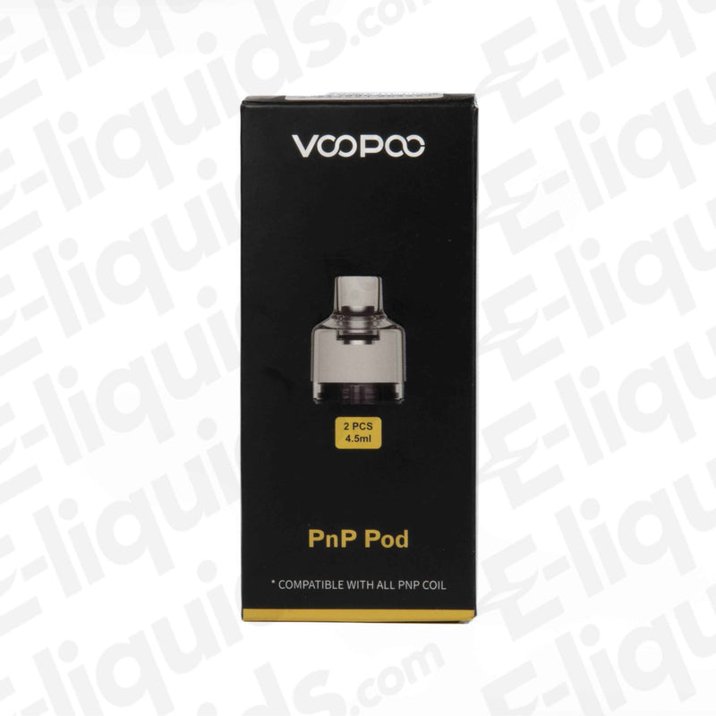 Voopoo PnP Replacement Pods Pack of 2 for Drag S & X, Compatible with All PnP Coils, 4.5ml Capacity