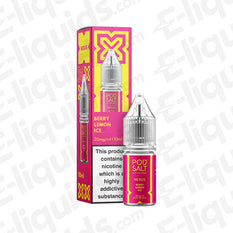Berry Lemon Ice Nic Salt E-liquid by Pod Salt Nexus in a 10ml bottle, featuring mixed berries and lemon with menthol.
