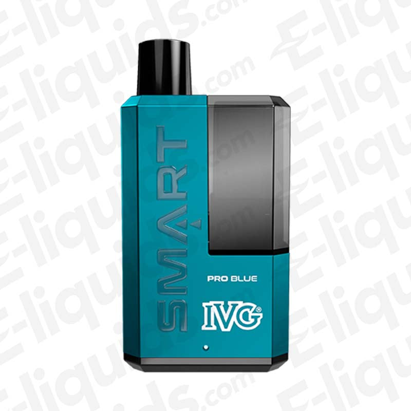 IVG SAVR Prefilled Pod Kit in Pro Blue color, featuring sleek design and USB Type-C charging.