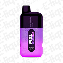 PIXL Duo Legal Big Puff Disposable Vape in Purple design with Next Gen Twist Tech mouthpiece.