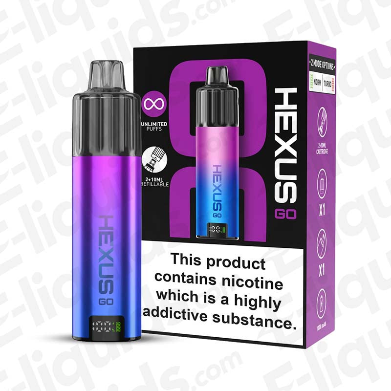 Hexus Go Pod Kits | 12ml Refillable & Turbo Mode Hexus Go Pod Kits | 12ml Refillable & Turbo Mode