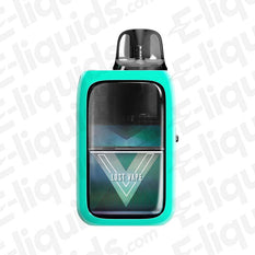 Lost Vape Ursa Epoch Vape Pod Kit in teal, featuring a sleek design for MTL and RDL vaping.