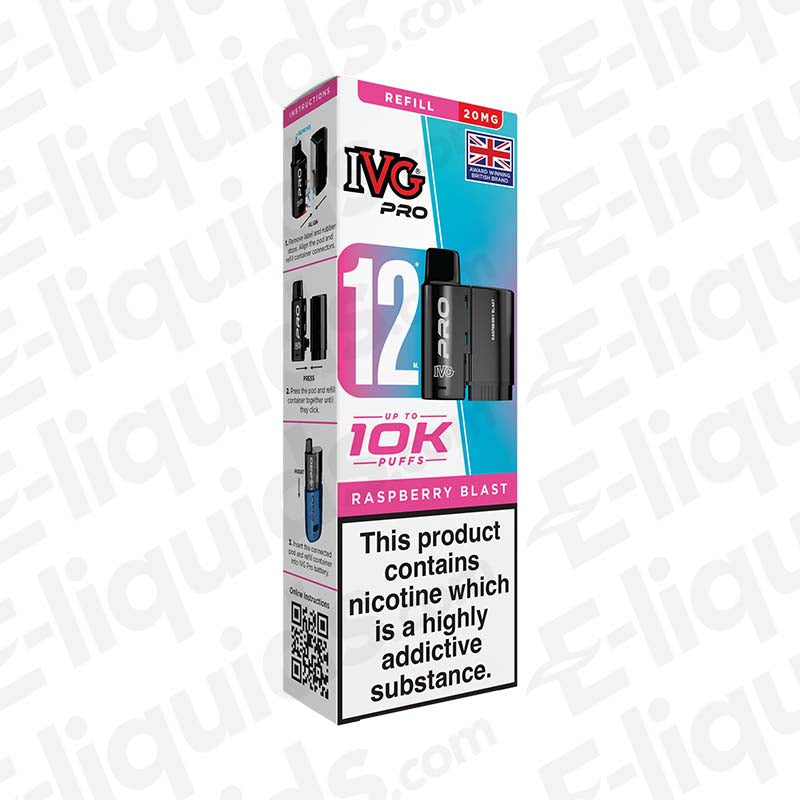 IVG Pro 12 Raspberry Blast 20mg Prefilled Pods