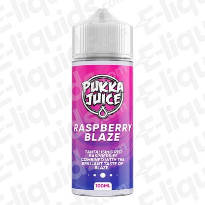 Raspberry Blaze Shortfill E-liquid by Pukka Juice