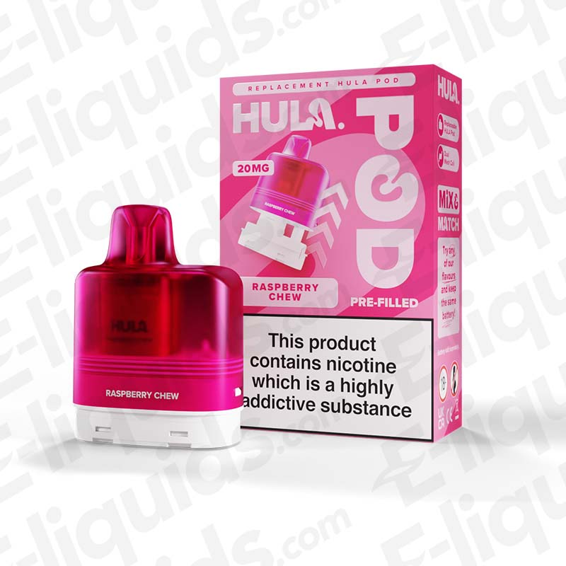 HULA 20mg Prefilled Pods Raspberry Chew
