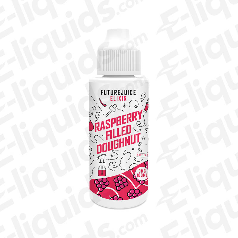 Future Juice Elixir Raspberry Filled Doughnut 100ml Shortfill E-liquid