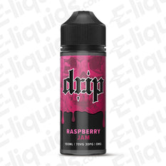 Raspberry Jam Shortfill E-liquid by Drip in a 100ml bottle, featuring sweet and fruity flavor, ideal for vaping.
