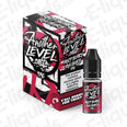 Raspberry Rhubarb Another Level Nic Salt E-liquid by Wick Addiction in a vibrant packaging, perfect for vaping.