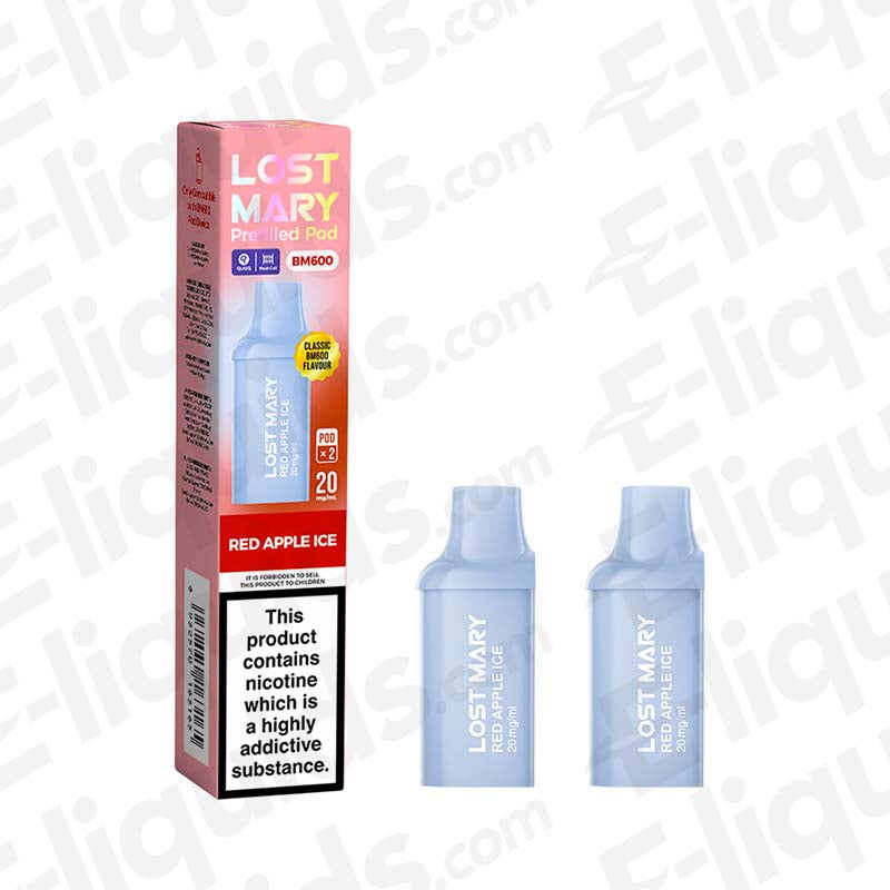 Lost Mary BM600 20mg Prefilled Pods Red Apple Ice