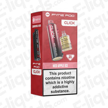 Pyne Pod Click 50K Prefilled Pod with crisp Red Apple Ice flavour in red packaging.
