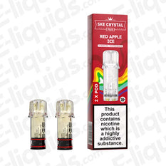 SKE Crystal Plus 20mg Prefilled Pods Red Apple Ice