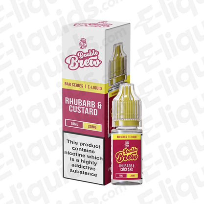 Ohm Brew Double Brew Rhubarb and Custard 20mg Nic Salt E-liquid