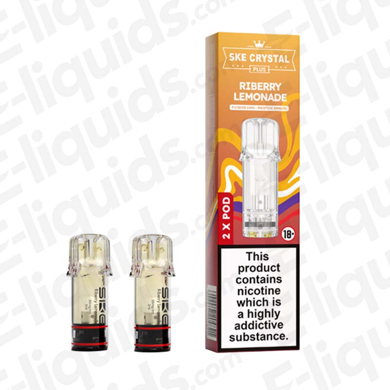 SKE Crystal Plus 20mg Prefilled Pods Riberry Lemonade