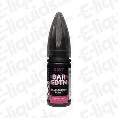 Blue Cherry Burst Bar Edition Nic Salt E-liquid by Riot Squad
