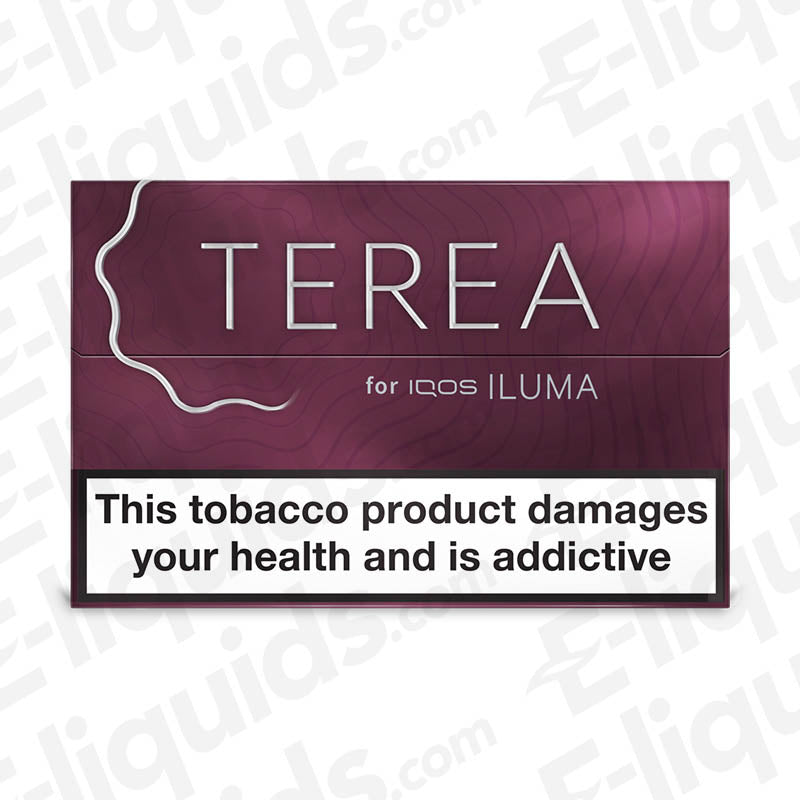 TEREA Heated Tobacco sticks for IQOS ILUMA with health warning and branding.