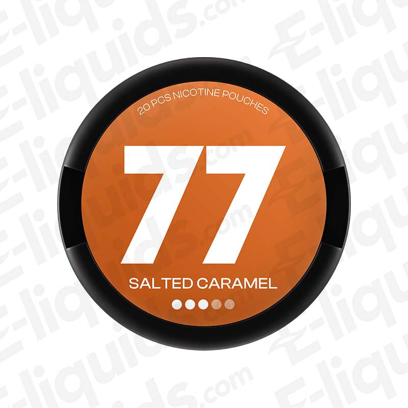 Salted Caramel 77 Nicotine Pouches, 10.4mg per pouch, 20 pouches per can