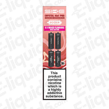 Rose Edition SKE Crystal 4-in-1 Mixed Flavour Vape Pods with 4 unique flavour options.