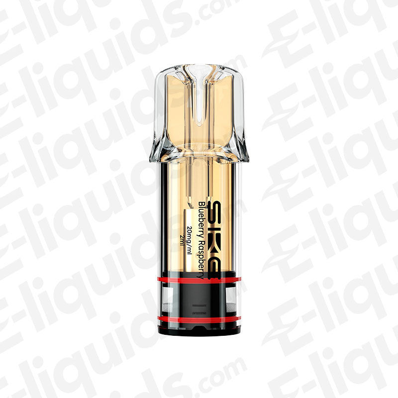 SKE Crystal pre-filled vape pod, 2ml, Blueberry Raspberry flavor, ideal for SKE Crystal Plus kit.