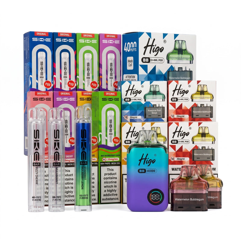 Higo BB 4000 & SKE 600 Bundle - 2 Kits & 8 Pods (10-Pack)