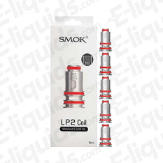SMOK LP2 Replacement Vape Coils Pack of 5 for RPM 4 Pod Kit with anti-leakage design, shown in packaging.